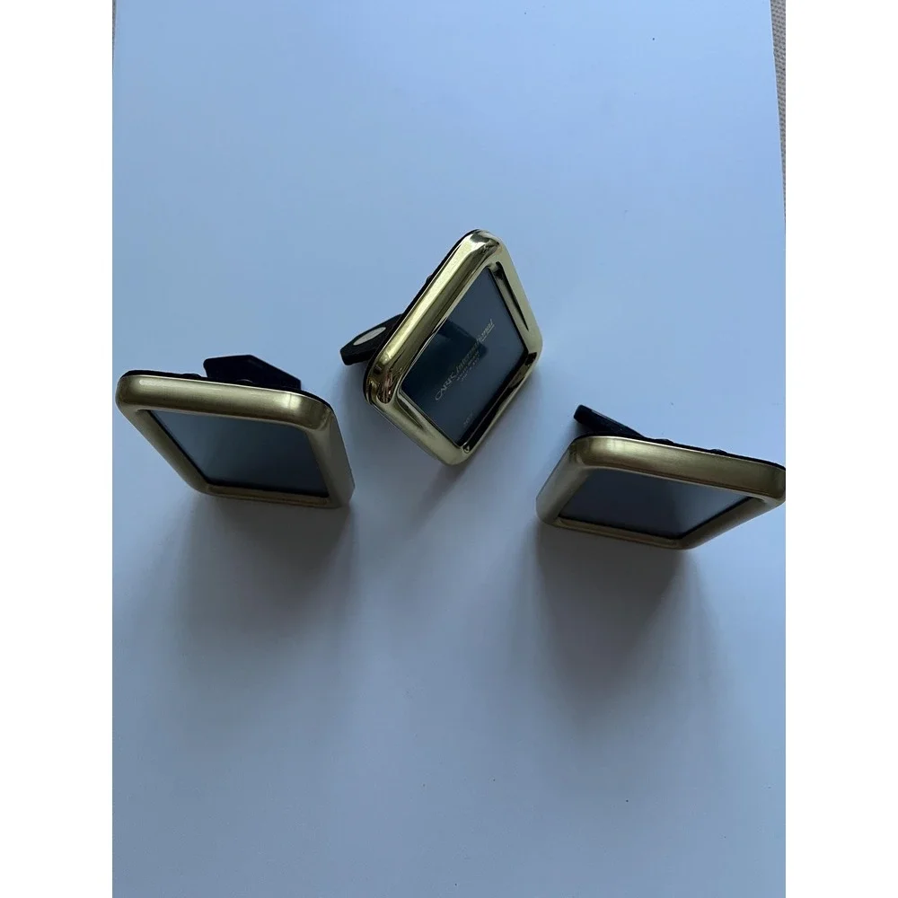 Set of 3 Solid Brass mini frames, make in Korea, Carr International, Hallmark